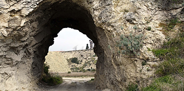 Cagliari, ingresso dell'area del catino