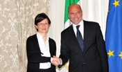 Presidente Cappellacci con Ministro Gelmini