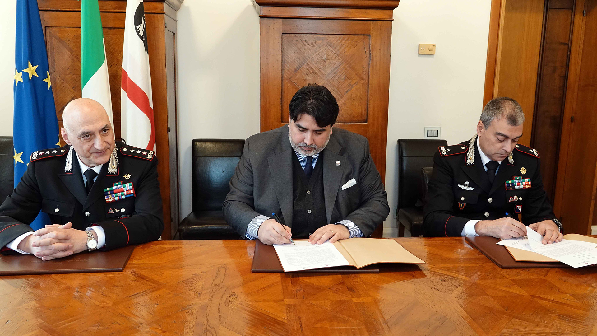 Pr Solinas firma Accordo con Arma dei Carabinieri