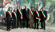 Presidente Ugo Cappellacci e i Sindaci dell'Unione dei Comuni Presidente Ugo Cappellacci e i Sindaci dell'Unione dei Comuni
