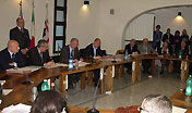 Presidente Cappellacci Assessore Manca firma accordo quadro per l'attuazione coordinata di politiche per il lavoro
