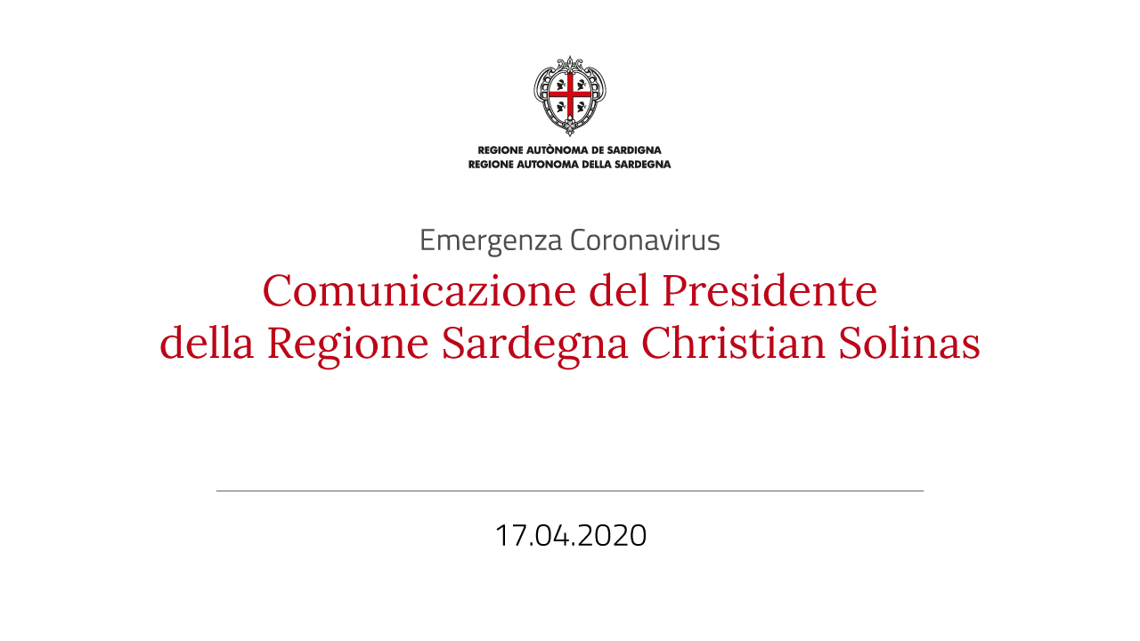 Comunicazioni del Presidente del 17 aprile 2020