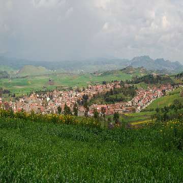 Lunamatrona, panorama del paese [360x360]