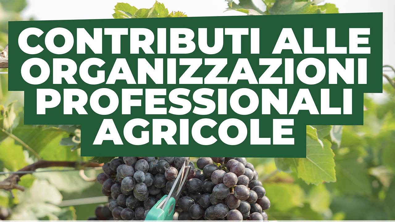 Agricoltura Contributi organizzazioni professionali agricole