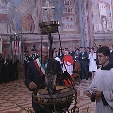 La Sardegna offre l'olio per la lampada votiva di San Francesco