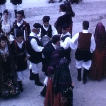 Danze di Seneghe. Processione ad Ardauli