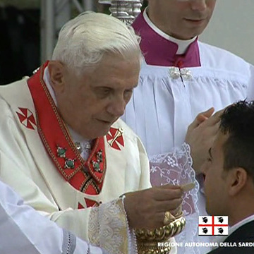 La visita del Papa Benedetto XVI in Sardegna