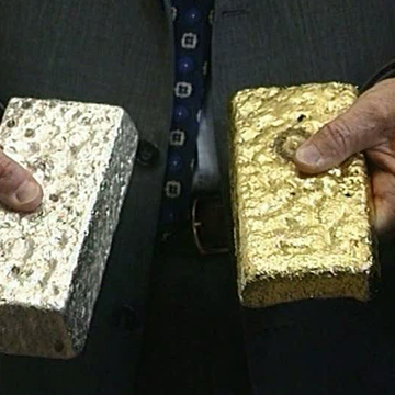 La fusione del primo lingotto d'oro a Furtei