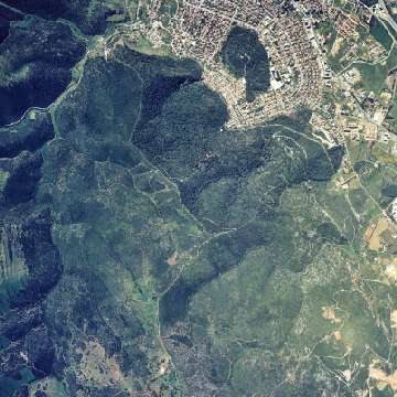 Centro abitato di Carbonia, foto aerea [360x360]