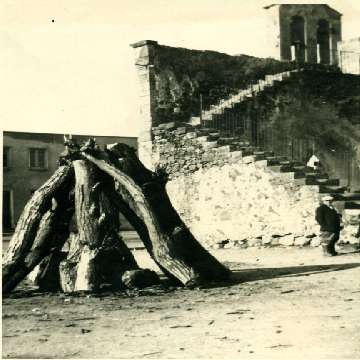Zerfaliu, il falò di Sant'Antonio in piazza Trasfigurazione [360x360]